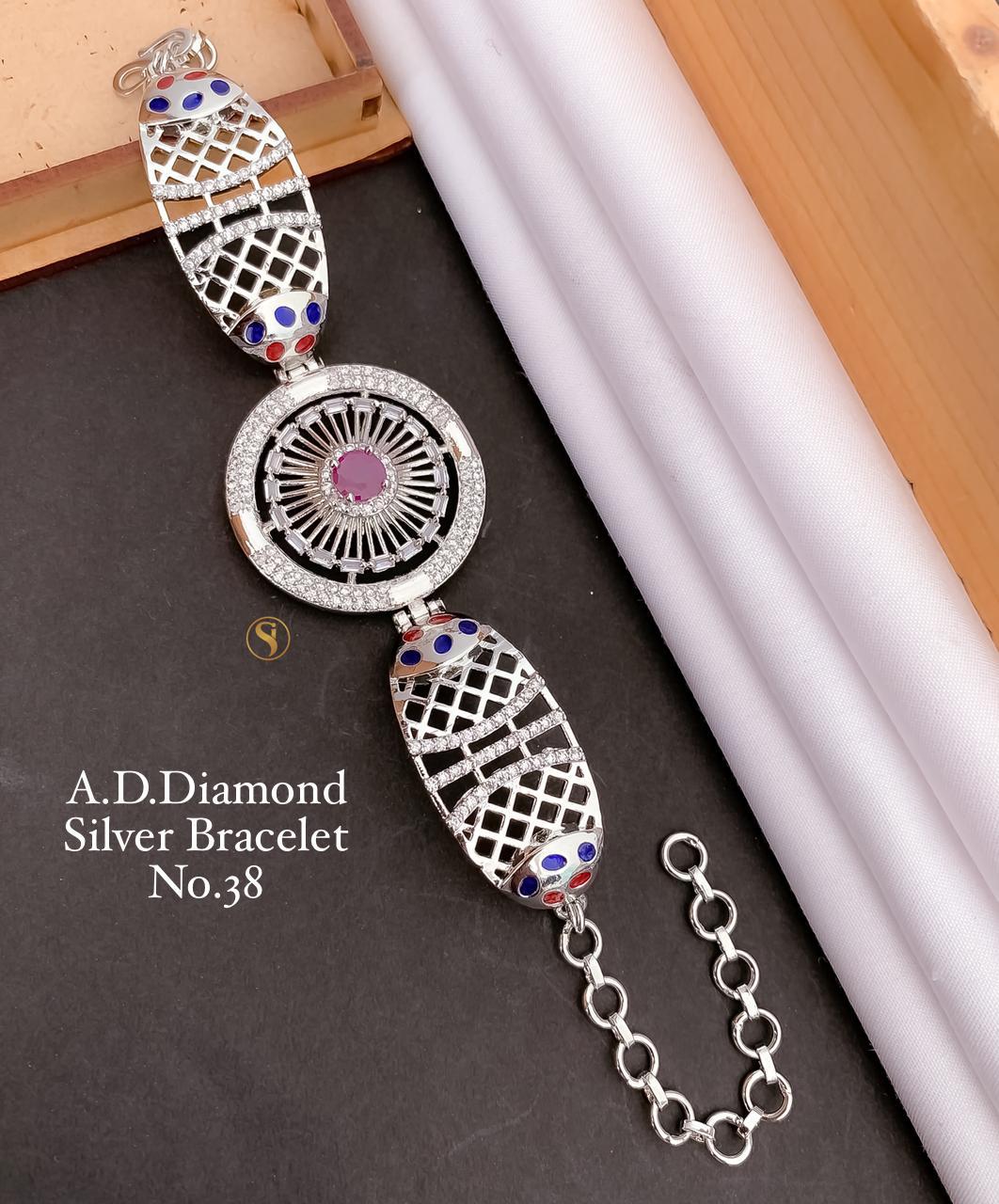 Fancy Designer AD Diamond Bracelet 3 Catalog
